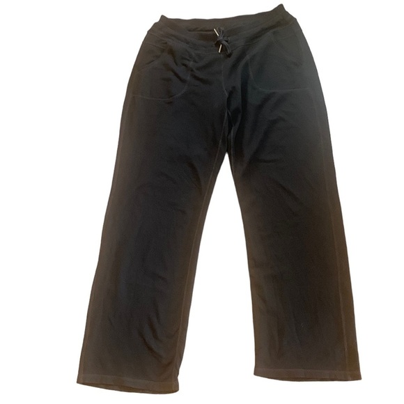 Athleta Modal Black Stretch Track Pant Joggers Size M - Picture 1 of 9